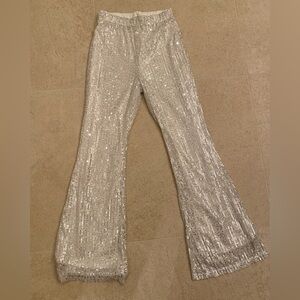 Silver Sequin Leg Warmers